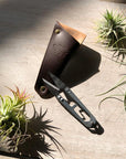 Snips in Leather Pouch with Tillandsia