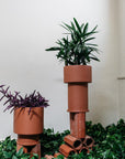 Low Tower Planter by The Plant Society x Capra Designs- Totem Collection - - THE PLANT SOCIETY