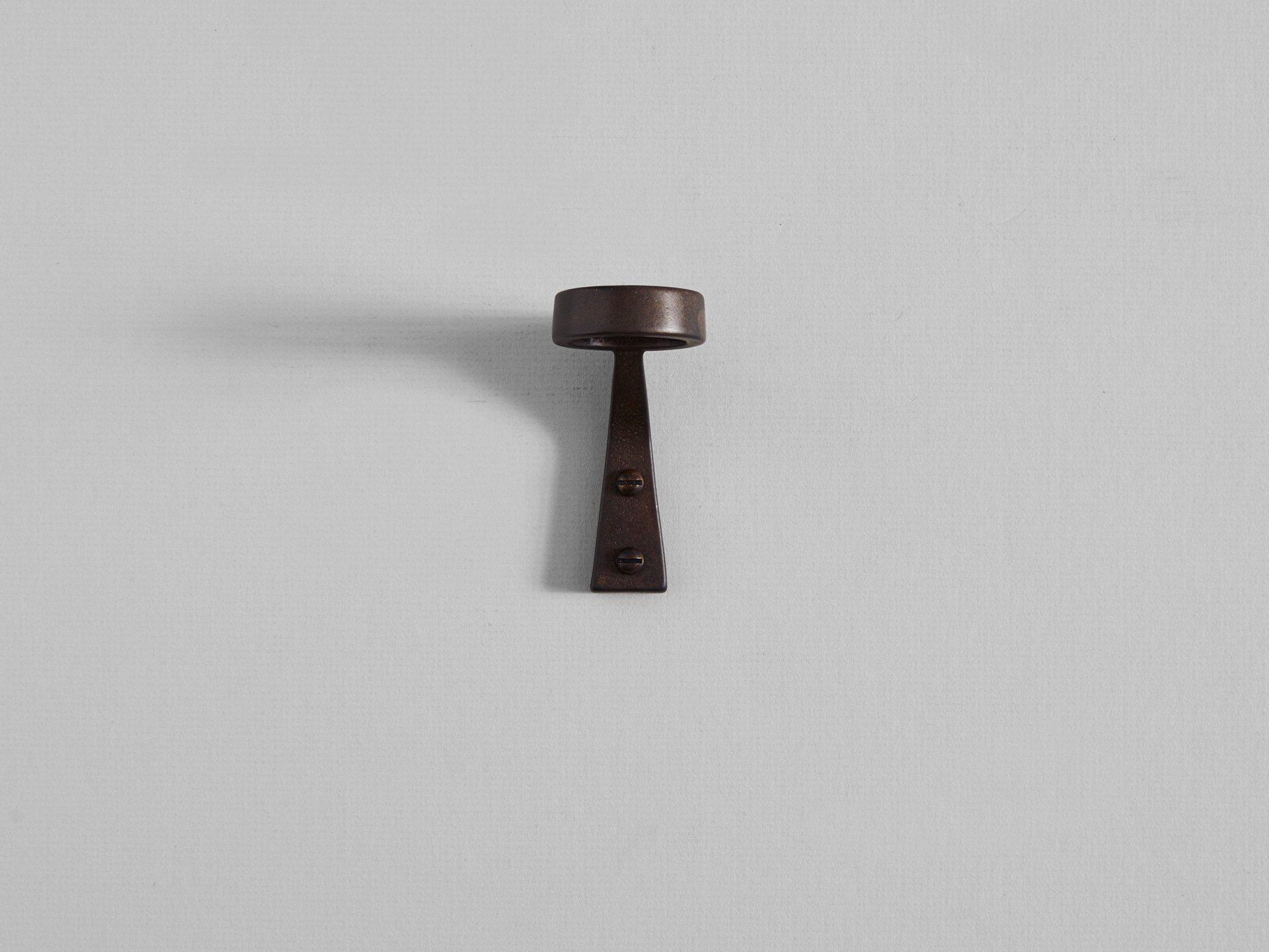 Solo Bottle Bracket Blackened Bronze by Henry Wilson - THE PLANT SOCIETY