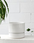 Cora Planter by The Plant Society in Quartz - Gloss - THE PLANT SOCIETY