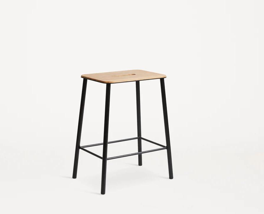 IN-STOCK |Adam Stool  Oak / Black  by FRAMA