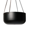 Hanging Planter Black Large by Lightly Design