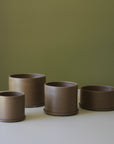 Chestnut Minimalist Planter by Arcadia Scott