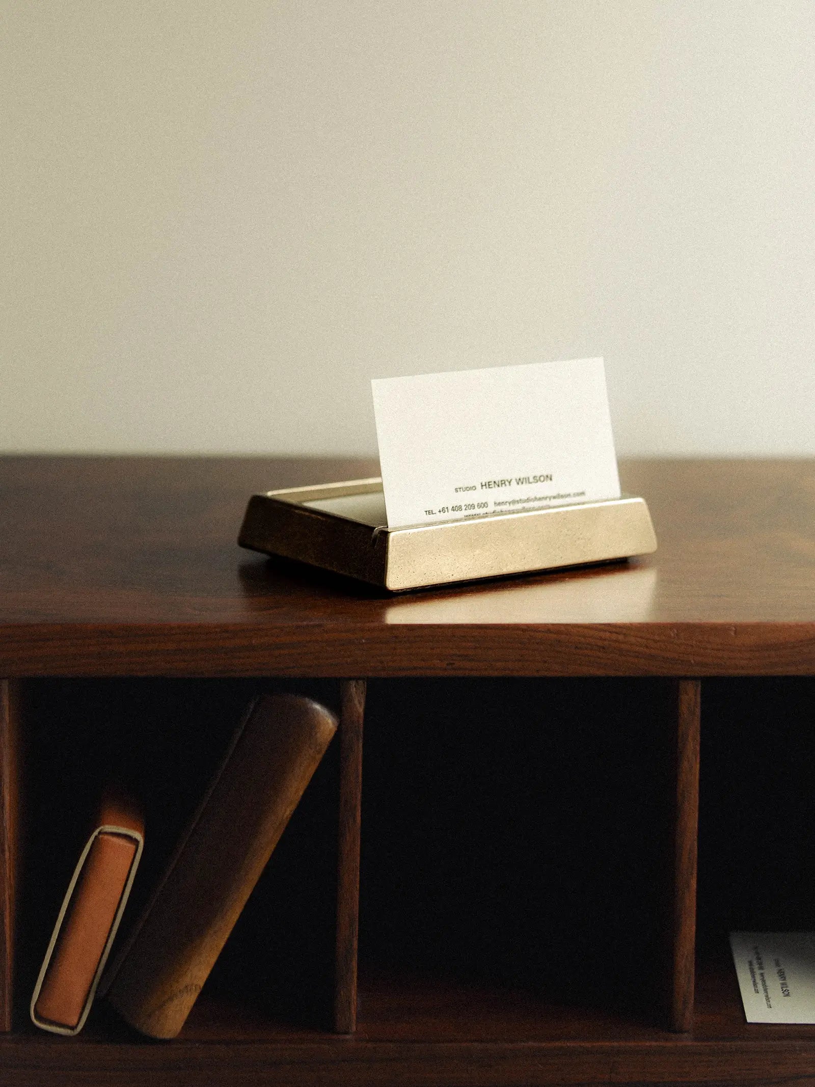 Business Card Holder Tray by Henry Wilson
