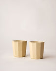 Facet Latte Cups - Two Set by Angus & Celeste