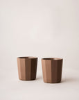 Facet Latte Cups - Two Set by Angus & Celeste