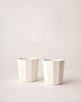 Facet Latte Cups - Two Set by Angus & Celeste