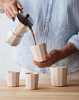 Facet Latte Cups - Two Set by Angus & Celeste