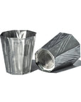 Recycled Steel Trash Can / Octagon by Puebco