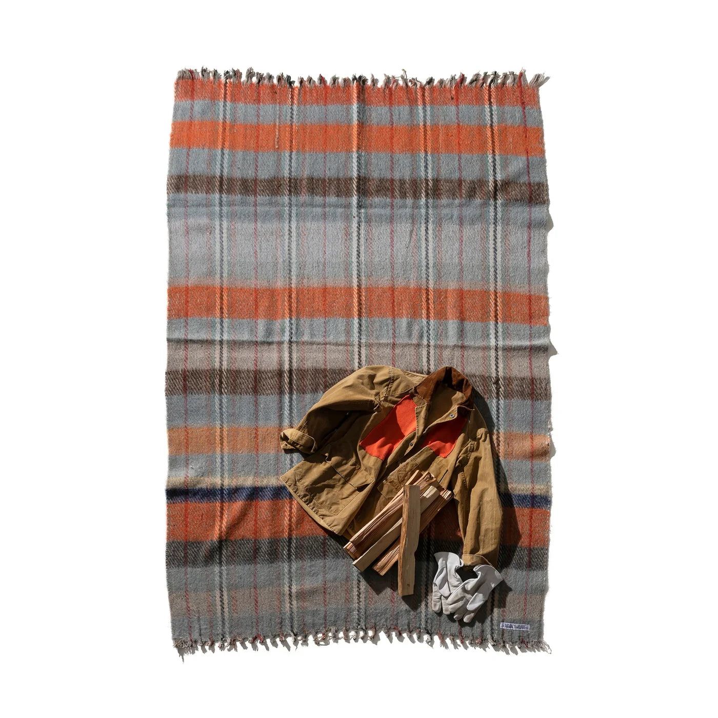 Recycled Wool Mix Blanket by Puebco