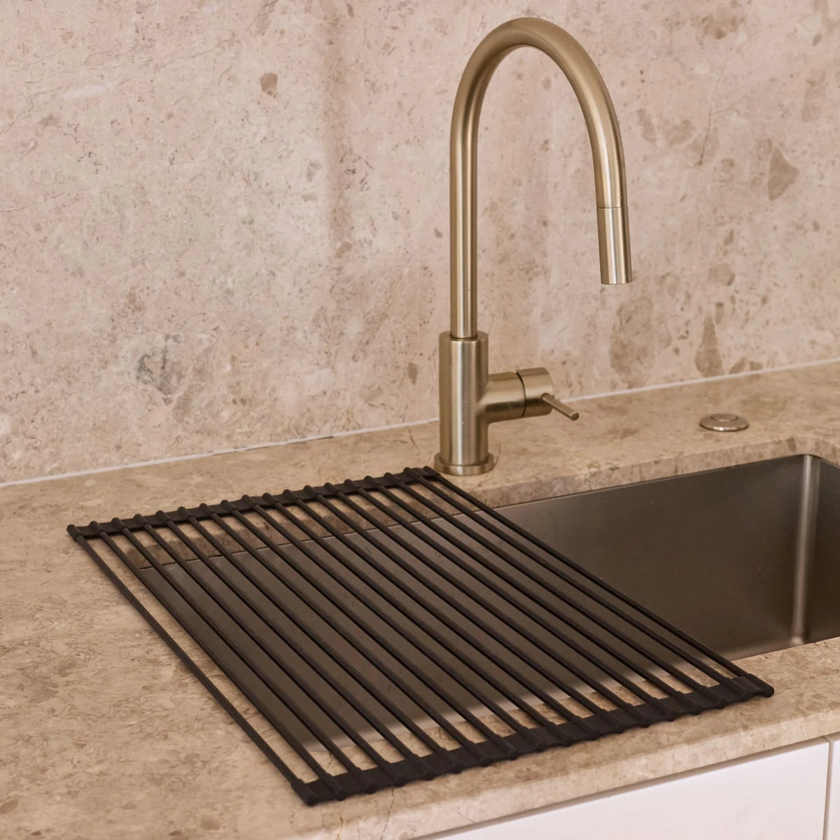 Drip Silicone Fold Dish Drying Rack by DESIGNSTUFF
