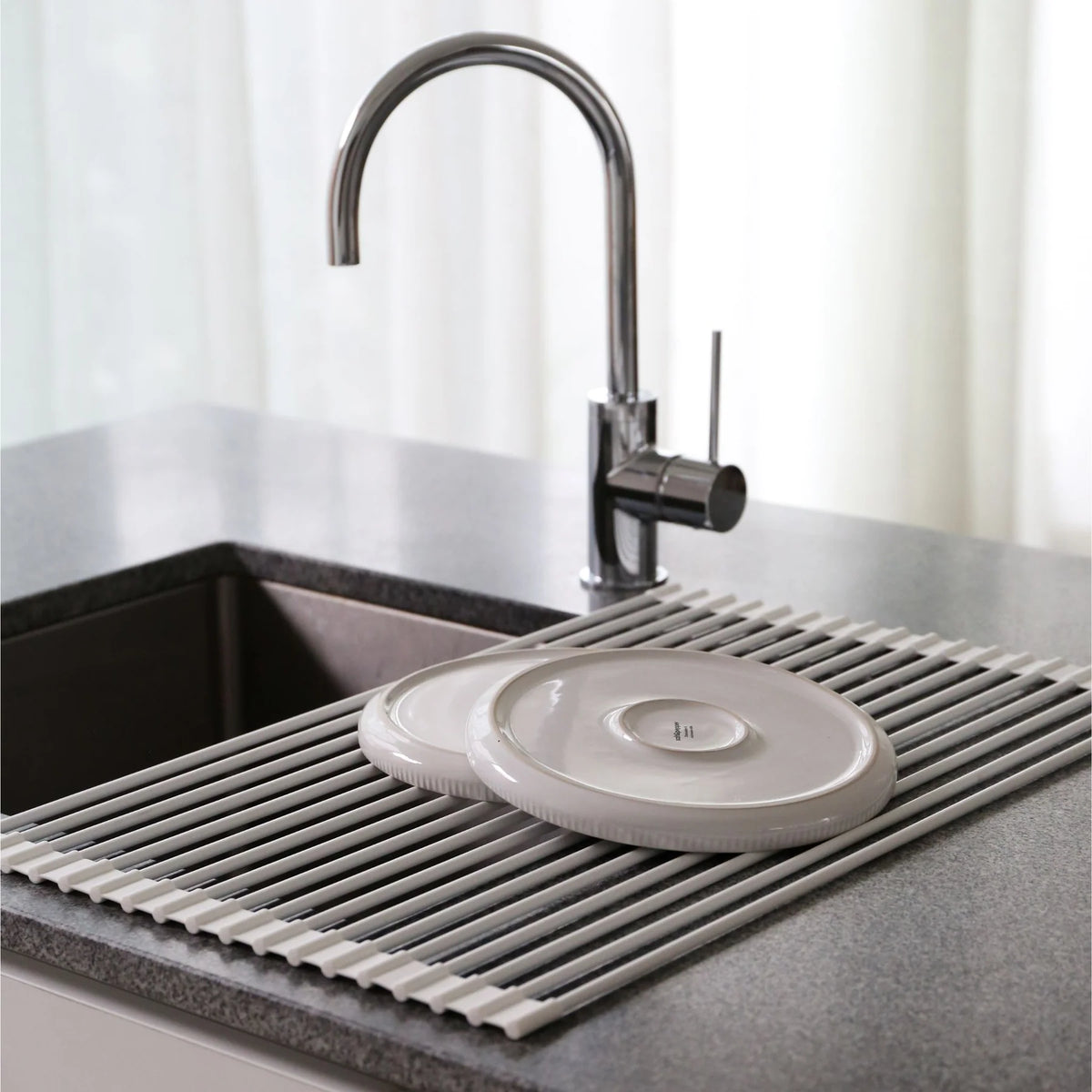 Drip Silicone Fold Dish Drying Rack by DESIGNSTUFF