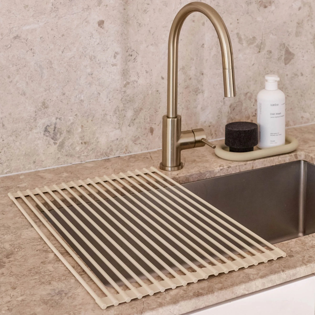 Drip Silicone Fold Dish Drying Rack by DESIGNSTUFF