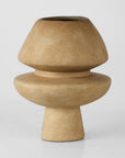 Low Donna Vase in Camel