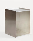 Rivet Box Table | Aluminum by FRAMA