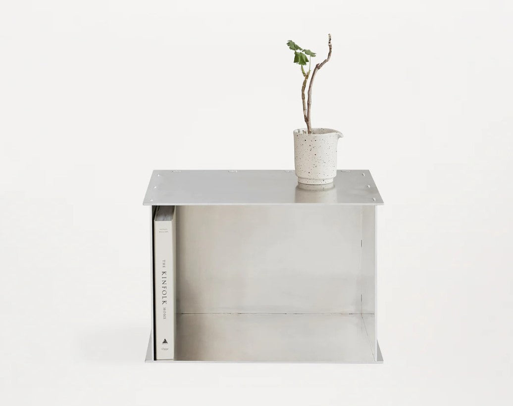 Rivet Box Table | Aluminum by FRAMA