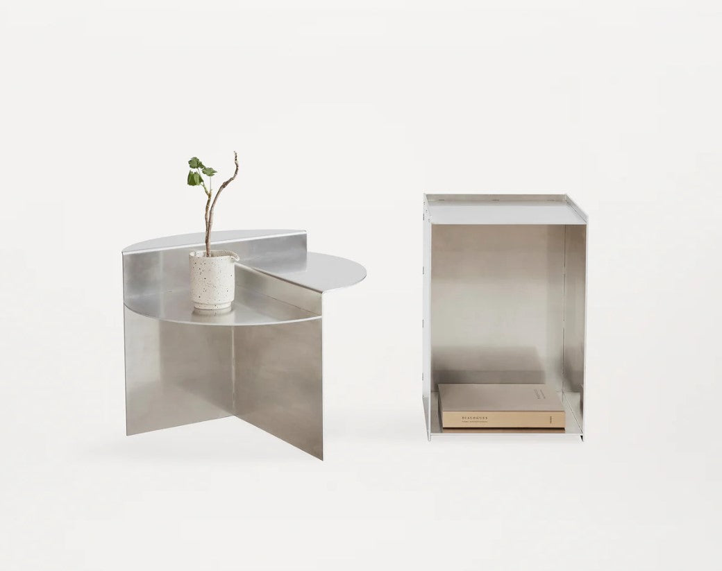 Rivet Box Table | Aluminum by FRAMA