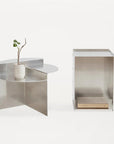 Rivet Box Table | Aluminum by FRAMA