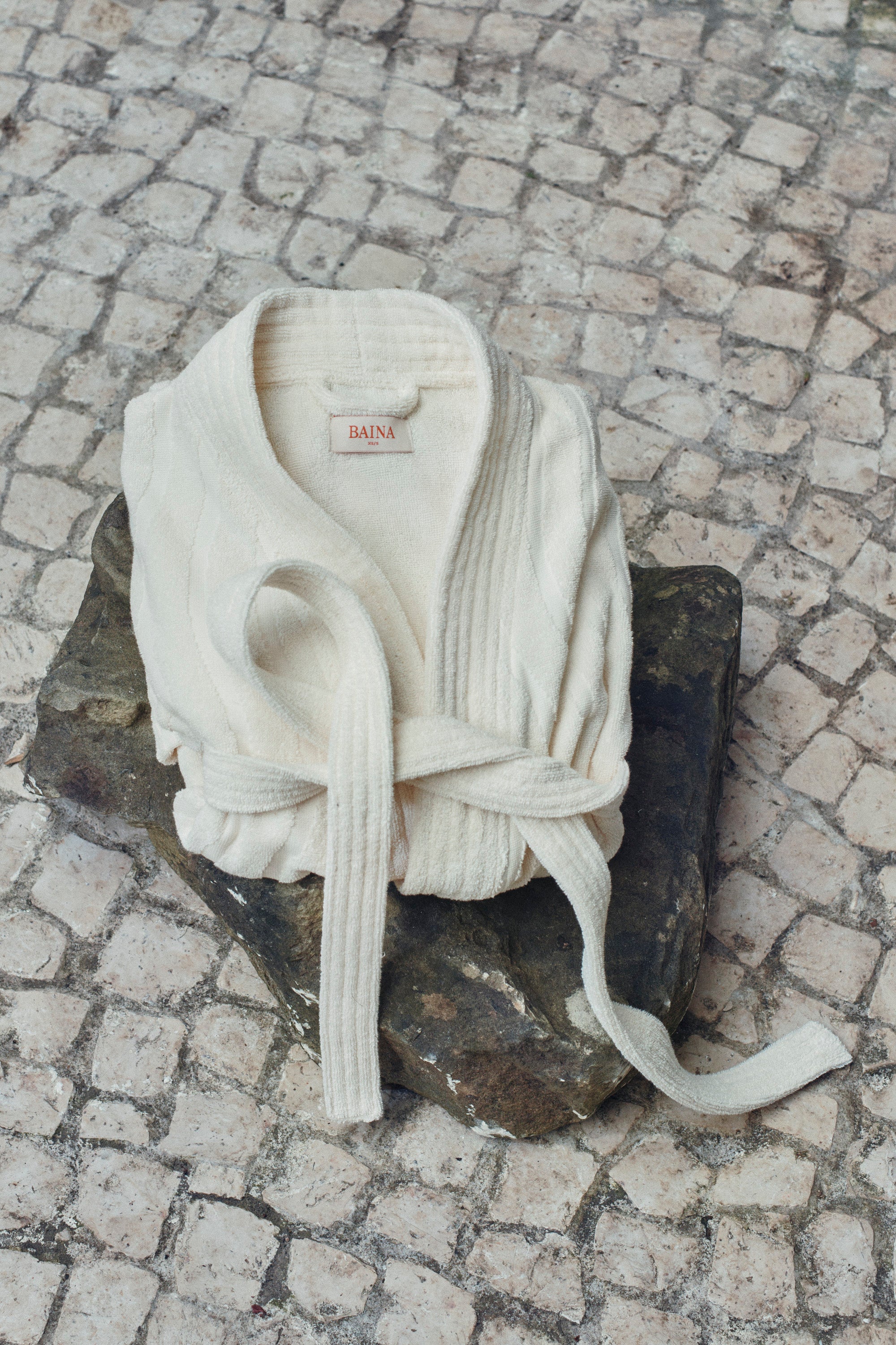 Sulis Bath Robe in Ivory by Baina