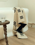 Claremont Bath Towel Sand & Noir by Baina