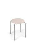 PRE-ORDER | Petit Rond Stool | Stainless Steel / Leather Seat | FRAMA