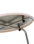 PRE-ORDER | Petit Rond Stool | Stainless Steel / Leather Seat | FRAMA