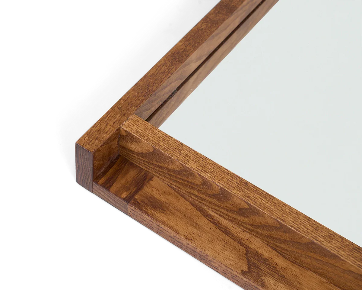 IN-STOCK | Symmetry Mirror | Honey Ash Wood | Large by FRAMA