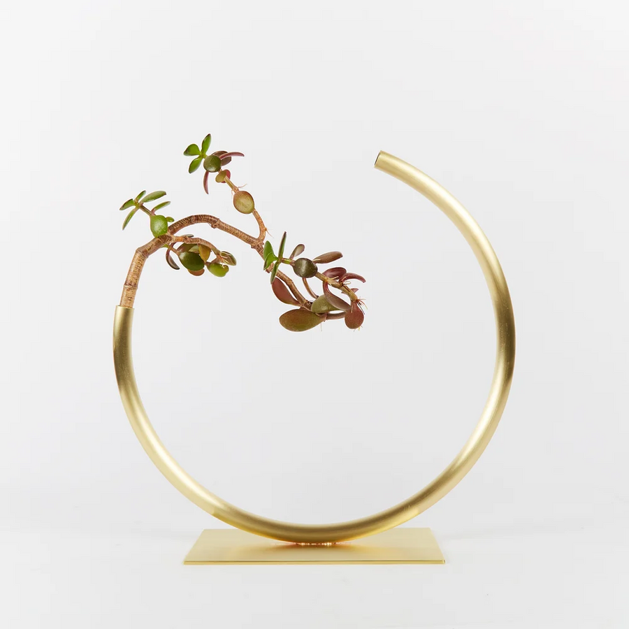 Edging Over Vase in Brass by Anna Varendorff
