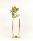 Even U Vase in Brass by Anna Varendorff