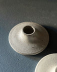 Stoneware Candlestick Holder in Pebble by Kristin Olds