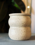 Stoneware Curve Vase in Pebble by Kristin Olds