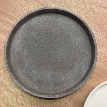 Cement Grey Ceramic Saucer