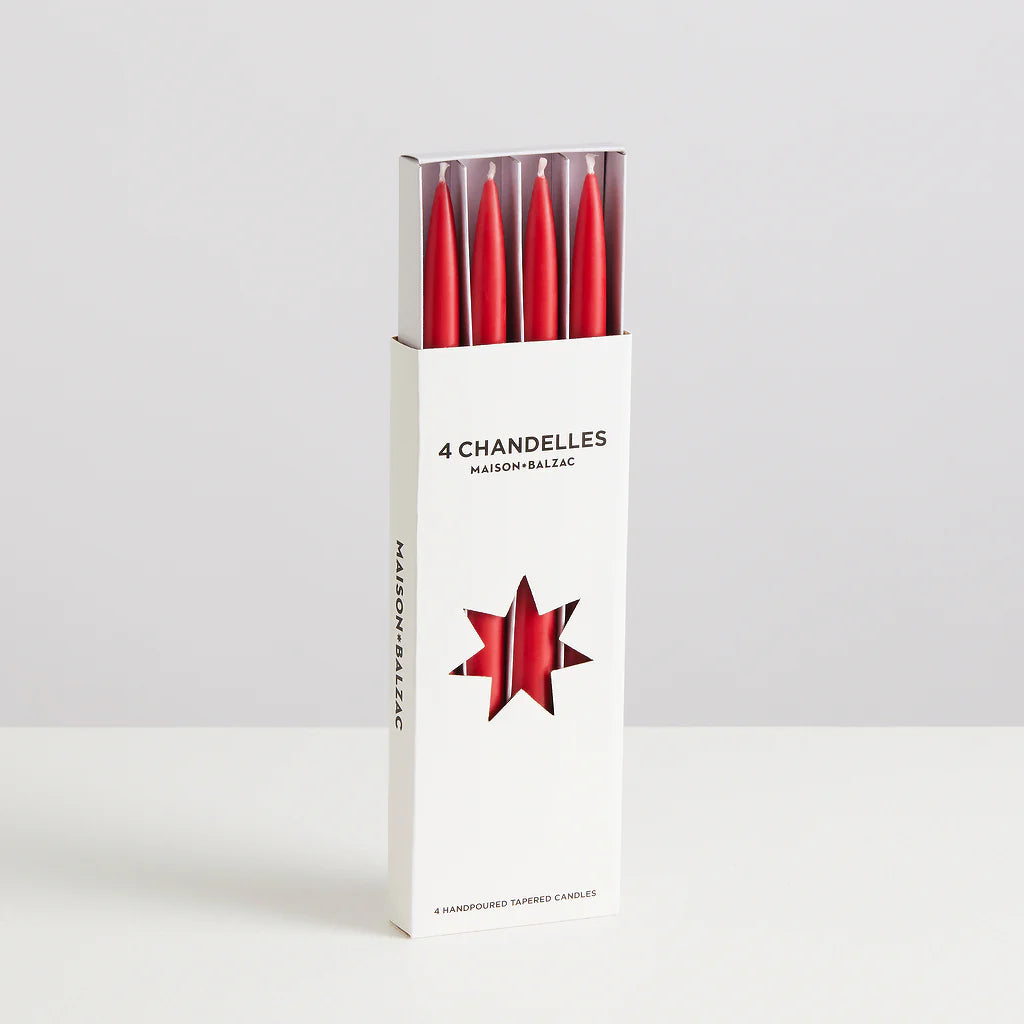 4 Chandelles - Tapered Candles by Maison Balzac