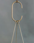 Misty Morning Brass Hanging Planter by Leaf & Thread - THE PLANT SOCIETY