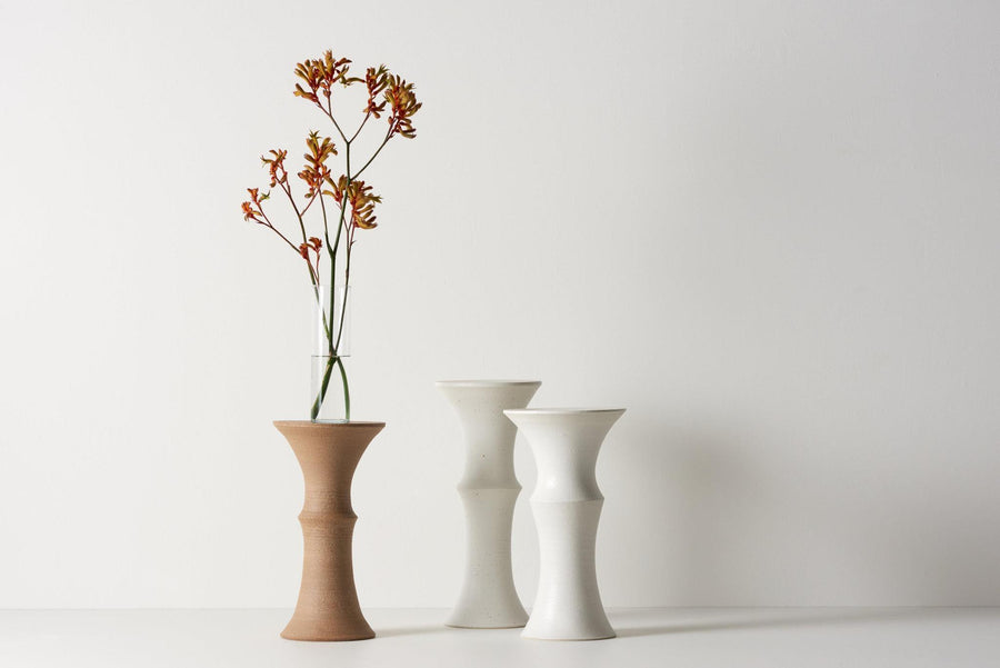 Blush Crackle Plinth by Alison Frith - THE PLANT SOCIETY