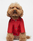 Sarah Dog Raincoat in Plain Adrenalin Red by The Painter's Wife - THE PLANT SOCIETY