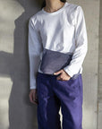 Navy Romy Pouch by Fog Linen - THE PLANT SOCIETY