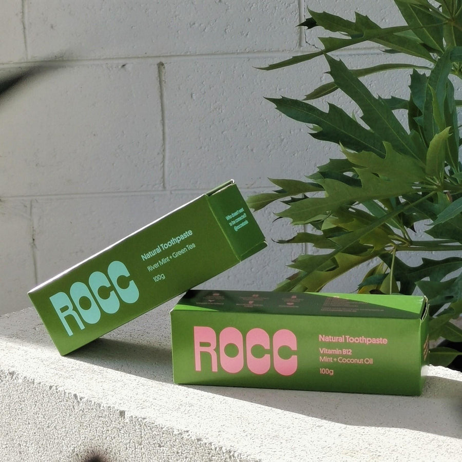 ROCC Naturals B12 Mint + Coconut Oil Toothpaste - THE PLANT SOCIETY