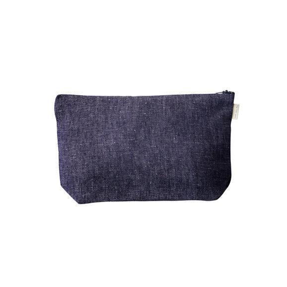 Navy Romy Pouch by Fog Linen - THE PLANT SOCIETY
