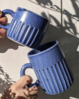 Blue Fluted Cup by Arcadia Scott