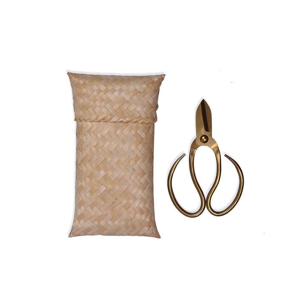 Gardening Scissors in Bamboo Bag - THE PLANT SOCIETY