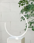 Edging Over – Stainless Steel, Medium Vase in White by Anna Varendorff - THE PLANT SOCIETY