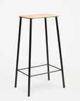 IN-STOCK |Adam Stool  Oak / Black  by FRAMA