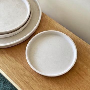 White Ceramic Saucer