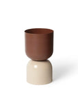 Two Tone Planter in Ochre/Sand by Lightly Design