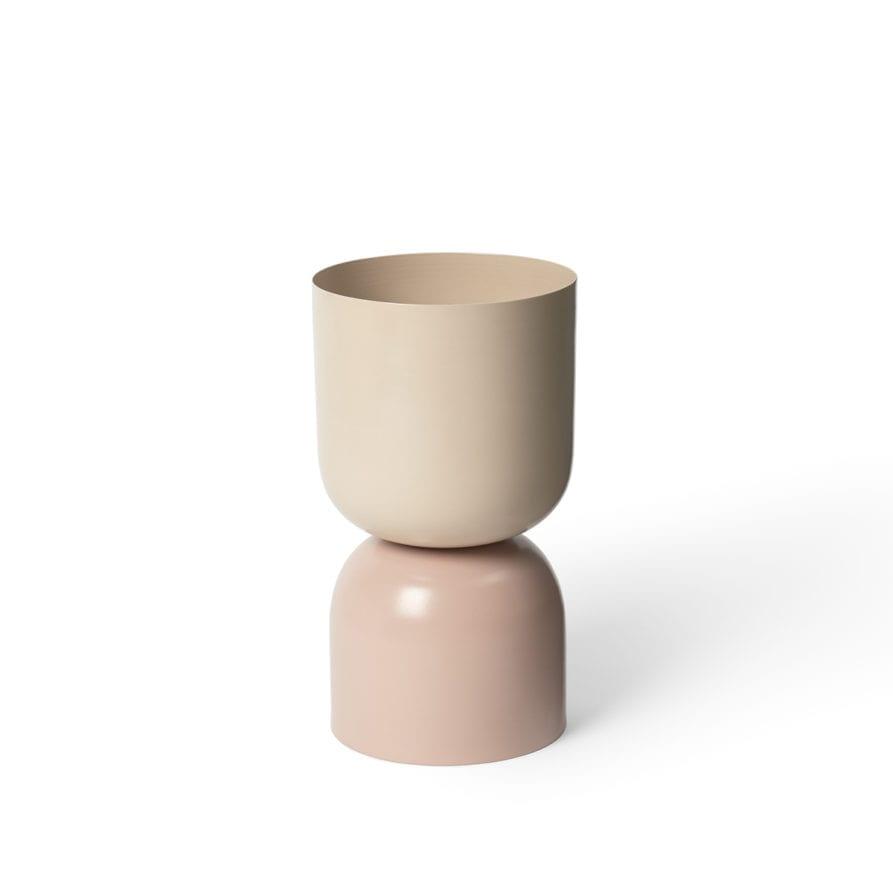 Two Tone Planter in Sand/Orchid by Lightly Design