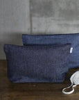 Navy Romy Pouch by Fog Linen - THE PLANT SOCIETY