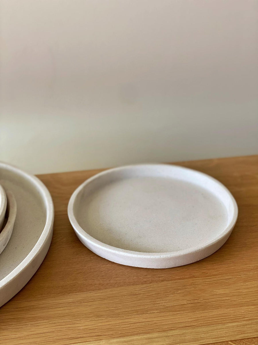 White Ceramic Saucer