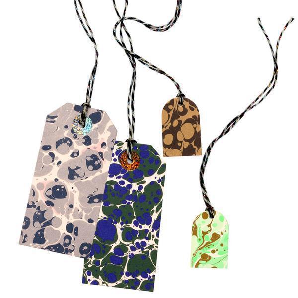 Marbling Season 'Stone Collection' Gift Tag Set by The Souvenir Society - THE PLANT SOCIETY