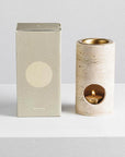 Travertine Synergy Oil Burner by Addition Studio - THE PLANT SOCIETY